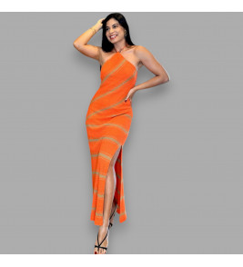 VESTIDO LISTRADO/
